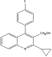 2-�h丙基-4-（4-氟苯基）-喹啉-3-甲醇