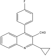 2-�h丙基-4-(4-氟苯基)-喹啉-3-甲醛 